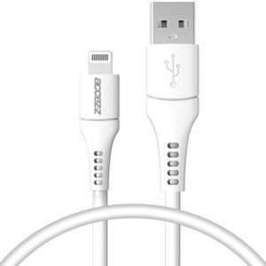 Accezz Lightning naar USB kabel voor de iPhone 13 Pro - MFi certificering - 0,2 meter - Wit