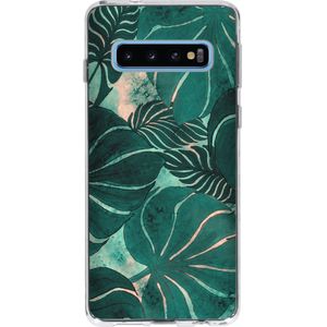 Design Backcover voor de Samsung Galaxy S10 - Monstera