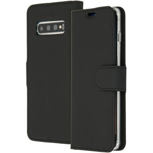 Accezz Wallet Softcase Bookcase voor Samsung Galaxy S10 - Zwart