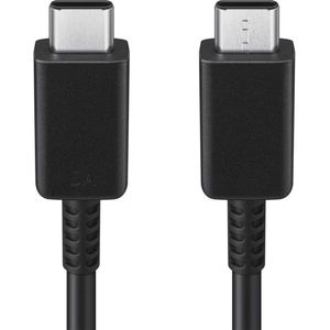 USB-C naar USB-C kabel 5A voor de Samsung Galaxy S21 Ultra - 1 meter - Zwart