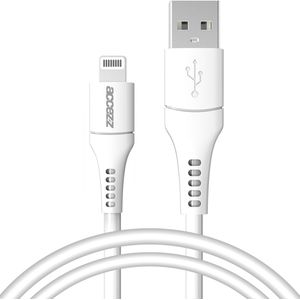 Accezz Lightning naar USB kabel voor de iPhone 14 Pro Max - MFi certificering - 1 meter - Wit