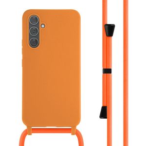 iMoshion Siliconen hoesje met koord voor de Samsung Galaxy A54 (5G) - Oranje