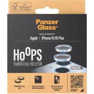 PanzerGlass Camera Protector Hoop Optic Rings voor de iPhone 15 / 15 Plus - Blue