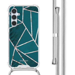 imoshion Design hoesje met koord voor de Samsung Galaxy A55 - Petrol Green Graphic
