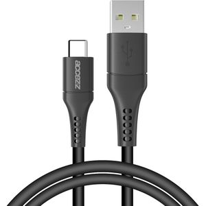 Accezz USB-C naar USB kabel voor de iPhone 15 Plus - 1 meter - Zwart