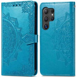 iMoshion Mandala Bookcase voor de Samsung Galaxy S24 Ultra - Turquoise