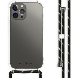 iMoshion Backcover met koord voor de iPhone 13 Pro Max - Zwart / Goud