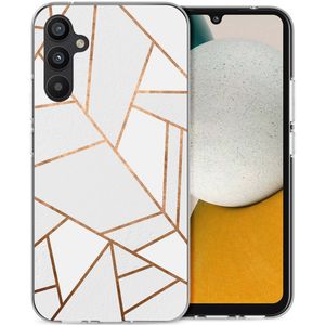 imoshion Design hoesje voor de Samsung Galaxy A34 (5G) - Grafisch Koper / Wit