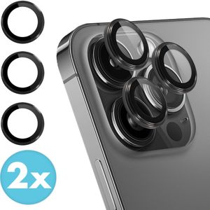 iMoshion 2 Pack Camera lens protector voor de iPhone 13 Pro / 13 Pro Max - Zwart