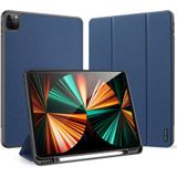 Dux Ducis Domo Bookcase voor de iPad Pro 12.9 (2022) / Pro 12.9 (2021) / Pro 12.9 (2020) - Donkerblauw