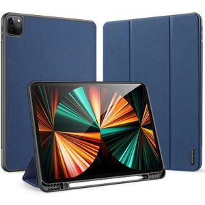 Dux Ducis Domo Bookcase voor de iPad Pro 12.9 (2022) / Pro 12.9 (2021) / Pro 12.9 (2020) - Donkerblauw