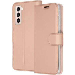 Accezz Wallet Softcase Bookcase voor de Samsung Galaxy S21 Plus - Rosé Goud