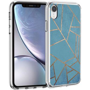 iMoshion Design hoesje voor de iPhone Xr - Grafisch Koper / Blauw