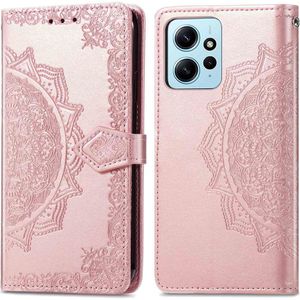 iMoshion Mandala Bookcase voor de Xiaomi Redmi Note 12 (4G) - Rosé Goud