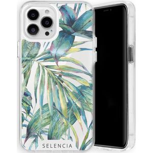 Selencia Zarya Fashion Extra Beschermende Backcover voor de iPhone 13 Pro Max - Green Jungle Leaves