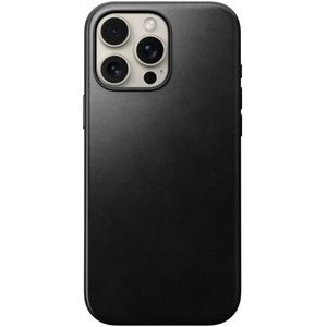 Nomad Modern Horween Leather Case voor de iPhone 16 Pro Max - Black