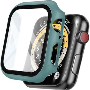 iMoshion Full Cover Hardcase voor de Apple Watch Series 7 / 8 / 9 - 45 mm - Donkergroen