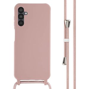 iMoshion Siliconen hoesje met koord voor de Samsung Galaxy A14 (5G) - Sand Pink