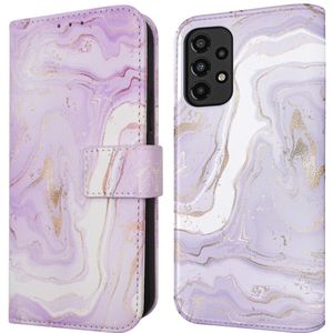 iMoshion Design Bookcase voor de Samsung Galaxy A33 - Purple Marble