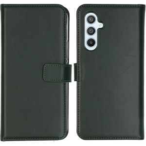 Selencia Echt Lederen Bookcase voor de Samsung Galaxy A54 (5G) - Groen