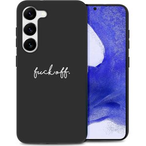 iMoshion Design hoesje voor de Samsung Galaxy S23 Plus - Fuck Off - Zwart