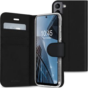 Accezz Wallet Softcase Bookcase voor de Samsung Galaxy S21 FE - Zwart