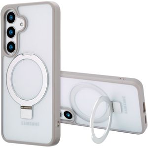 Accezz Ring Stand Backcover met MagSafe voor de Samsung Galaxy S25 Plus - Grey
