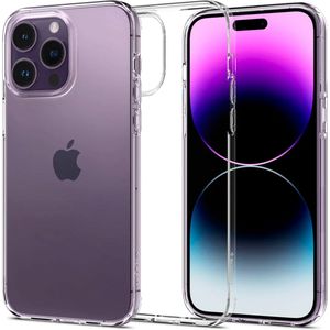 Spigen Liquid Crystal Backcover voor de iPhone 14 Pro Max - Transparant