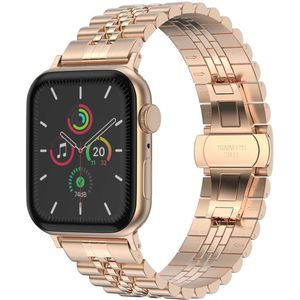 Selencia Jubilee stalen bandje voor de Apple Watch Series 1-9 / SE - 38/40/41 mm - Rosé Goud