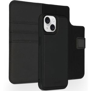 Accezz Premium Leather 2 in 1 Wallet Bookcase voor de iPhone 15 - Zwart