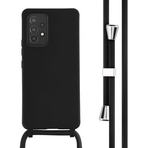 iMoshion Siliconen hoesje met koord voor de Samsung Galaxy A53 - Zwart