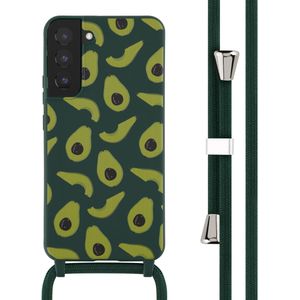 iMoshion Siliconen design hoesje met koord voor de Samsung Galaxy S22 Plus - Avocado Green