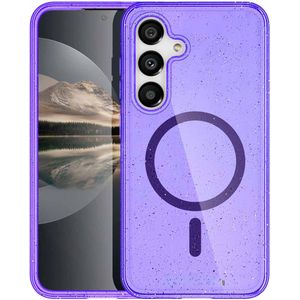 imoshion Sparkle Backcover met MagSafe voor de Samsung Galaxy S25 Plus - Paars