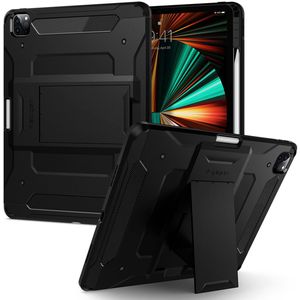 Spigen Tough Armor Pro Backcover voor de iPad Pro 12.9 (2022) / Pro 12.9 (2021) - Zwart