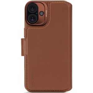 Decoded - 2 in 1 Leather Detachable Wallet - Bruin - Echt Leer - Voor iPhone