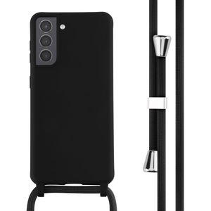 imoshion Siliconen hoesje met koord voor de Samsung Galaxy S21 - Zwart