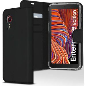 Accezz Wallet Softcase Bookcase voor de Samsung Galaxy Xcover 5 - Zwart