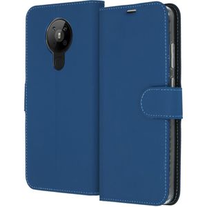 Accezz Wallet Softcase Bookcase voor de Nokia 5.3 - Donkerblauw
