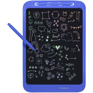 imoshion LCD Tekentablet voor kinderen - Met kleurenscherm en 2 pennen - Cobalt Blue