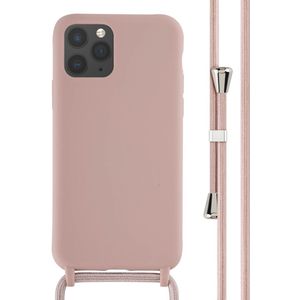 iMoshion Siliconen hoesje met koord voor de iPhone 11 Pro - Sand Pink