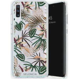 Selencia Zarya Fashion Extra Beschermende Backcover voor de Samsung Galaxy A70 - Jungle Leaves