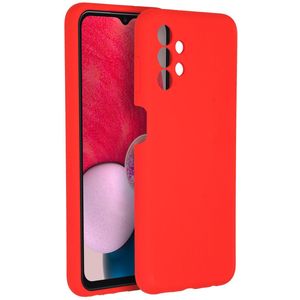 Accezz Liquid Silicone Backcover voor de Samsung Galaxy A13 (4G) - Rood