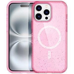 imoshion Sparkle Backcover met MagSafe voor de Apple iPhone 16 Pro Max - Glitter Roze