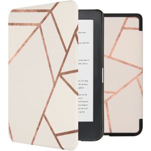iMoshion Design Slim Hard Case Sleepcover voor de Kobo Clara HD - White Graphic