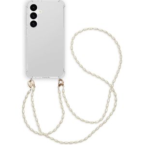 iMoshion Backcover met koord + armband - Parels voor de Samsung Galaxy S24 Plus