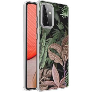 iMoshion Design hoesje voor de Samsung Galaxy A72 - Jungle - Groen / Roze