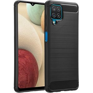 imoshion Brushed Backcover voor de Samsung Galaxy A12 - Zwart