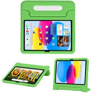 iMoshion Kidsproof Backcover met handvat voor de iPad 10 (2022) 10.9 inch - Groen