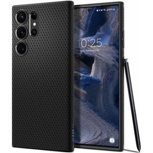 Spigen Liquid Air™ Backcover voor de Samsung Galaxy S23 Ultra - Zwart