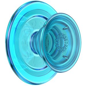 PopSockets PopGrip MagSafe Round - Translucent Electric Blue